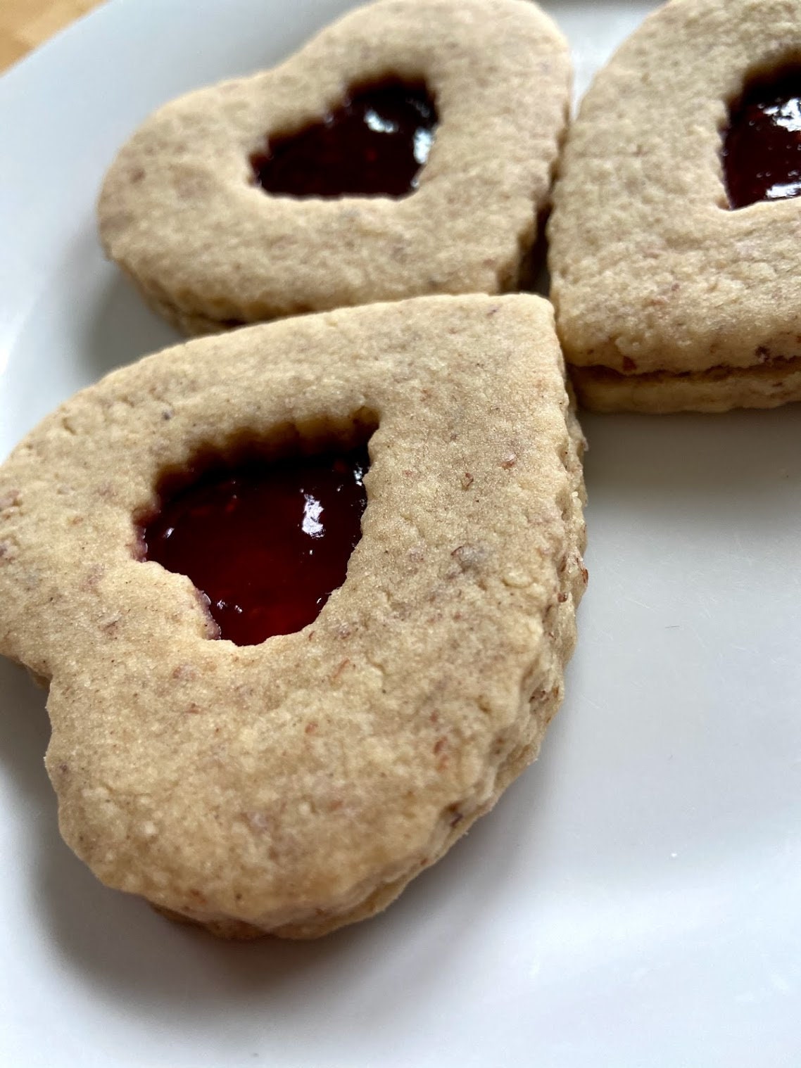 Raspberry Linzer Hearts