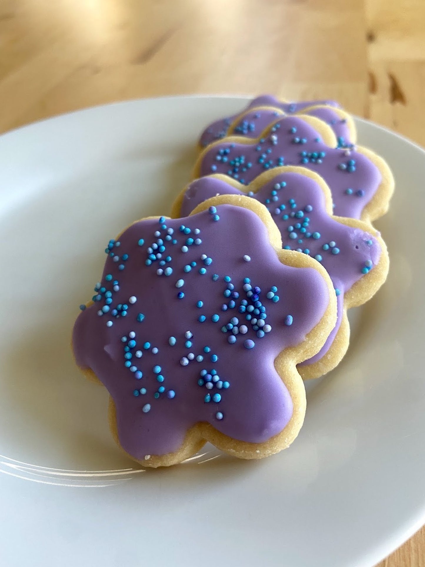 Lavender Shortbread with Lemon Icing