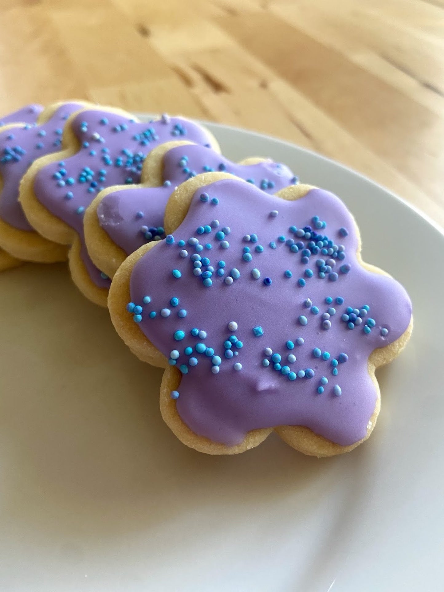 Lavender Shortbread with Lemon Icing