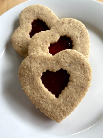 Raspberry Linzer Hearts