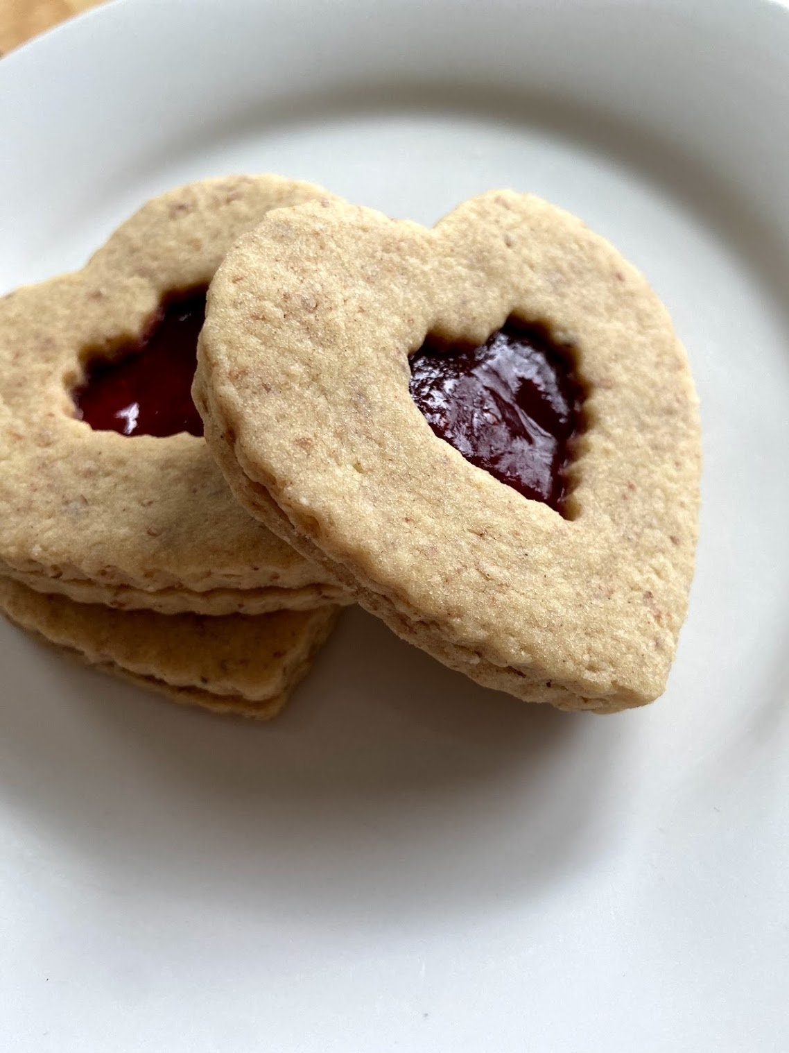 Raspberry Linzer Hearts