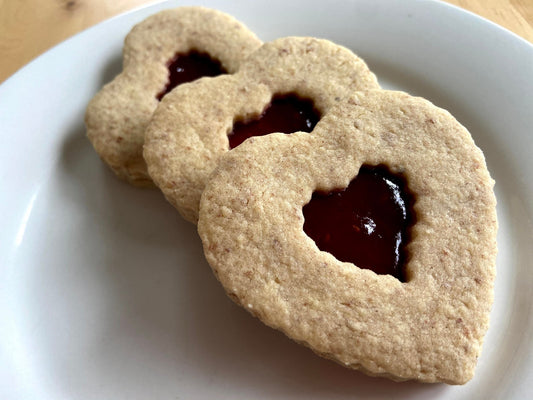 Raspberry Linzer Hearts