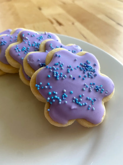 Lavender Shortbread with Lemon Icing