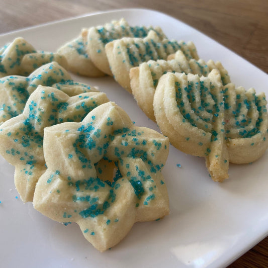 Almond Spritz Stars & Menorahs