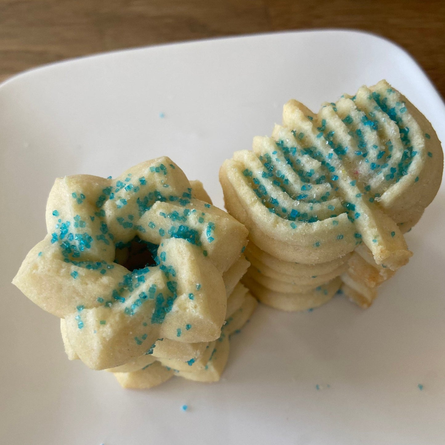 Almond Spritz Stars & Menorahs