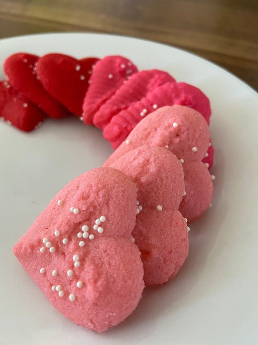 Almond Spritz Hearts