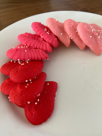 Almond Spritz Hearts